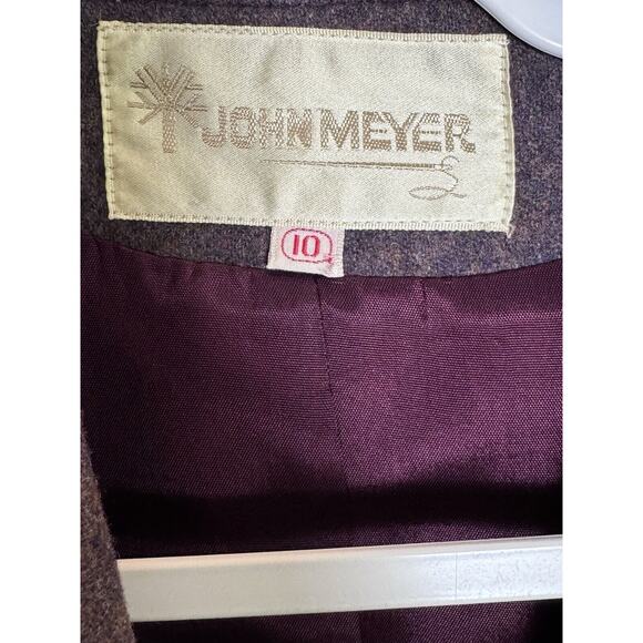 John Meyer Vintage Womens Purple Tweed Wool Blend Blazer Suit Jacket, Size 10 - Picture 6 of 8